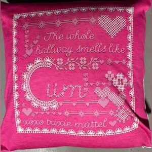 Pink XXX Trixie Mattel Accent Pillow